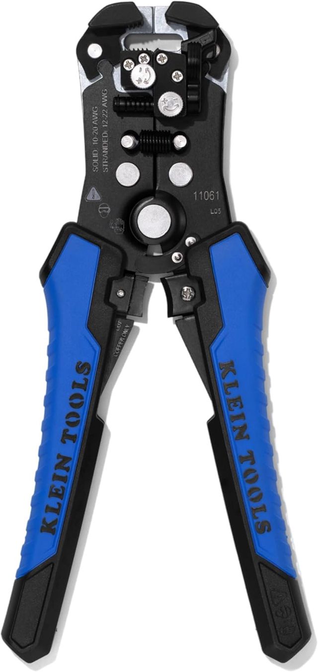 Klein Tools 11061 | Selbstjustierende Abisolierzange | Automatischer Wire Stripper für 0,5–6 mm² | Mit Komfortgriff & robustem Stahlkörper | Profi-Elektrowerkzeug
