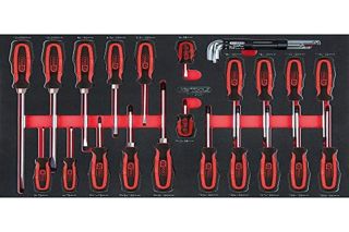 KS Tools Schraubendreher-Satz, 29-tlg. in 1/Systemeinlage SCS Schraubendreher-Satz, 29-tlg in 1/1 Systemeinlage