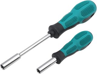 Sechskant-Bithalter, Schraubendrehergriff für 1/4-Zoll-Bits, magnetischer Bit-Treiber mit weichem Griff, 115 mm und 200 mm lang, 2 Stück