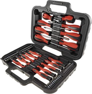 Schraubendreher Set 58 Teile Profi mit Bits und Magnethalter