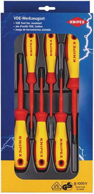 Draper 90235 Knipex 00 20 12 VO4 VDE geprüftes, vollisoliertes Schraubendreher-Set, 6-teilig