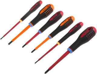 BAHCO Satz VDE-isolierter ERGO™ Schraubendreher mit Combi-Spitze Schlitz