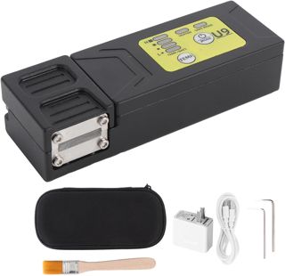Ejoyous Glasfaser-Thermo-Abisolierer, Wiederaufladbares, Automatisches Heiz-Abisolierwerkzeug für Bündel/blanke/Band/nicht Sichtbare Optische Fasern, mit 8 Temperatureinstellungen (EU-Stecker 100
