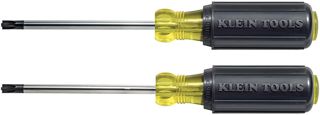 Klein Tools Kombi-Spitzen-Schraubendreher-Set mit #1 und #2 Kombispitzen und gepolsterten Griffen, 2-teilig 32378