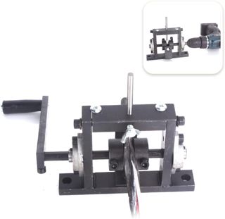 1 Messer Abisolierzange, Manuelle Kabelschälmaschine Bohrer Anschließbar, Kupferschrott Kabelschälmaschine Schrottkabel-Abziehmaschinen für 1-30 mm (1)