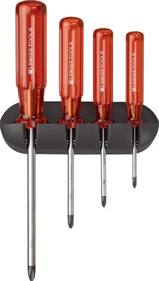 PB Swiss Tools Schraubendreher-Satz 4-teilig PH im Wandhalter Classic