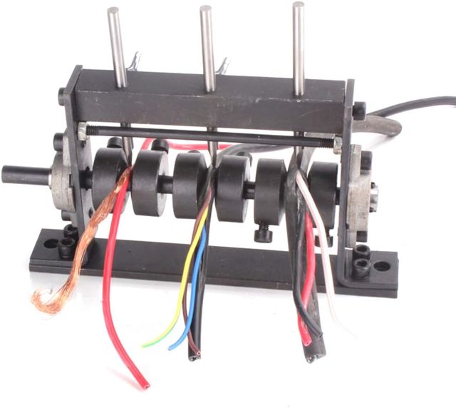 Abisoliermaschine, manuelles Abisoliergerät, Handwerkzeug für 1 x 30 mm Drahtgröße, Kabelschälen, Schrott, einfach zu bedienen und langlebig (1 Klinge, Typ)
