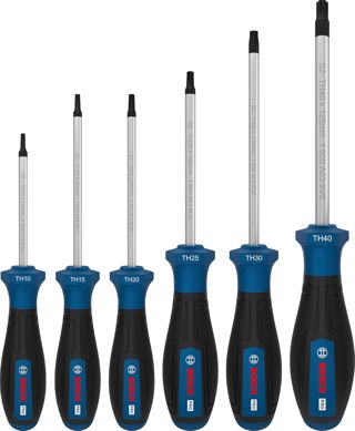 Bosch 6x PRO Schraubendreher-Set TH, 6-tlg. (Zubehör Handwerkzeug)