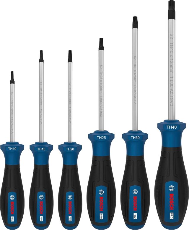 Bosch 6x PRO Schraubendreher-Set TH, 6-tlg. (Zubehör Handwerkzeug)