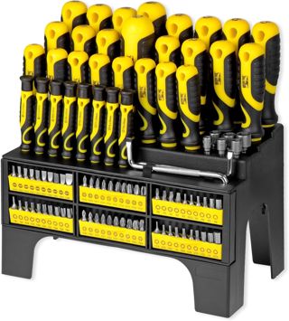 MISTER TOOL XXL Schraubenzieher- und Bit-Set, 100-teilig