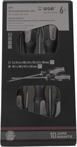 Schraubendreher-Set | S2-Profistahl | No.577 | 6-tlg. | WGB