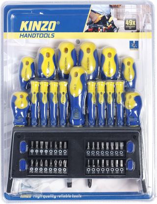 Kinzo Schraubendreher-Set, 49 Stück, 8711252935263
