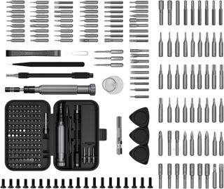 Feinmechaniker Schraubendreher Set: 150 Stück S2 Werkzeugstahl Präzisions Schraubendreher Set, Magnetischer Mini Schraubenzieher Set für Smartphone, Laptop, Uhr, Brille, Konsole, schwarze Box