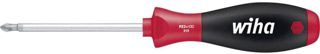 Wiha Schraubendreher SoftFinish® Pozidriv mit Rundklinge (26455) PZ2 x 300 mm ergonomischer Griff für kraftvolles Drehen, Allrounder für Industrie und Handwerk