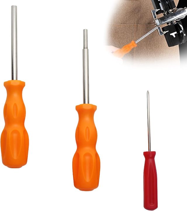 Gamebit Schraubendreher, 4.5mm & 3.8mm,N64 Konsole,Schraubendreher Set,Sicherheits Schraubendreher Für Reparatur Snes, Nes, N64,Gameboy,Magnetischer (Orange)