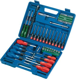 Draper 40850 Schraubendreher-/Stecknuss- und Bit-Set 70-teilig