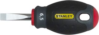 Stanley FatMax Schraubendreher Schlitz SL6.5, 30mm Klingenlänge, Chrom-Vanadium Stahl, ergonomischer SoftGrip, 0-65-404