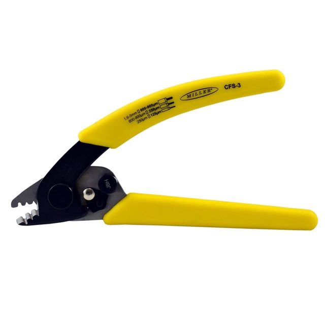 Miller CFS-3 Series Drei-Loch-Abisolierwerkzeug für Arbeitstechniker, Elektriker und Installateure, sicheres Kabelspleißwerkzeug, leicht tragbarer Abisolierzange, 120 g