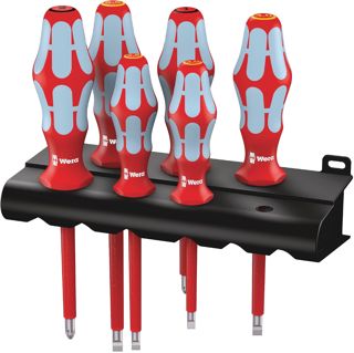 Wera 3165 i/6 Schraubendrehersatz, Edelstahl + Rack, 6-teilig, 05022745001
