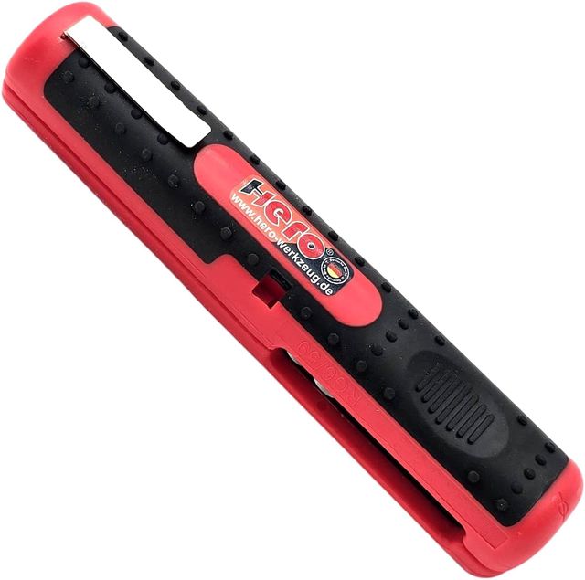HERO Multi Kabelentmantler Universal-Abmantelungswerkzeug Kabel Abisolierer Kabelmesser Abmantler Entmantler Abisolierwerkzeug für Rundkabel Kabel 8-13mm für Querschnitte 0,5-6,0 mm² Abisolierzange