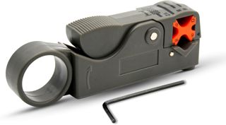 DOJA Barcelona | Koaxialkabel-Abisolierzange | Einfach | Pack 1 | Koaxialkabel-Abisolierwerkzeug | Koaxialkabel-TV | Koaxialkabel-Antennen-Kabelmesser | Abisolierer für Stecker, Splitter, Verstärker