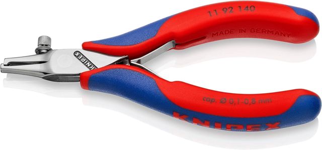 KNIPEX Elektronik-Abisolierzange mit Öffnungsfeder, 11 92 140