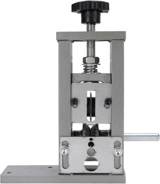 Luocute Elektrische Schaltdrahtstripper, Leichtes Aluminiumlegierungsbohrer-Draht-Strid Machine Handkurbelwerkzeug für 1-25-mm-Drähte mit Einstellbarer Klinge