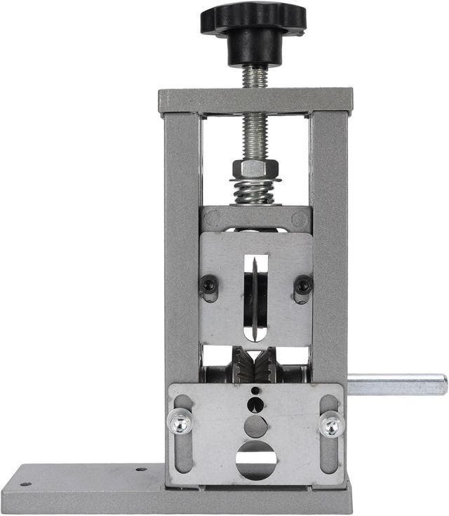 Luocute Elektrische Schaltdrahtstripper, Leichtes Aluminiumlegierungsbohrer-Draht-Strid Machine Handkurbelwerkzeug für 1-25-mm-Drähte mit Einstellbarer Klinge