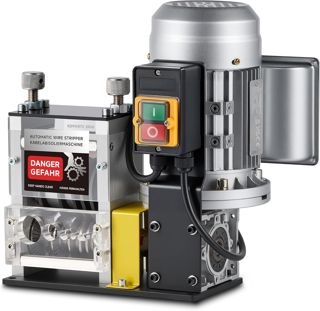 CREWORKS Automatische Abisolierzange, Abisoliermaschine mit 11 Kanälen für Kupferkabel, 1,5-40 mm, 550 W Abisoliermaschine mit 10 Klingen, Abisoliermaschine für das Recycling in der Werkstatt