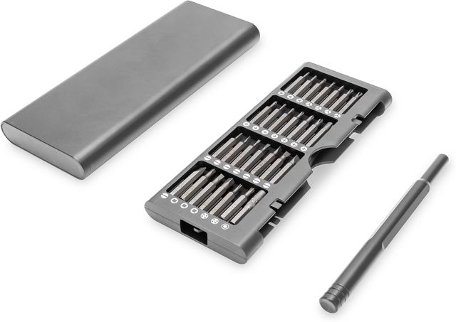 DIGITUS Präzisionsschraubendreher-Set 115-teilig – Feinmechaniker Werkzeug für Handy, Laptop, PC, Spielekonsolen, Uhren, Brillen – Bits aus S2 Werkzeugstahl – Reparatur-Set