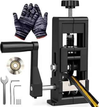 Qivine Kabelschälmaschine 1-25mm, Abisoliermaschine, Handkurbel, Stahl