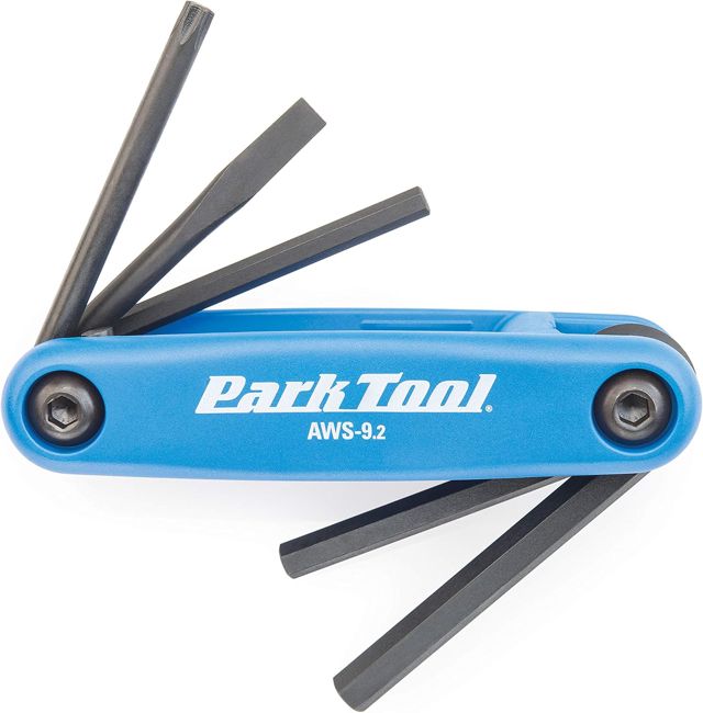 Park Tool aws-9.2 Faltbare Hex Schlüssel und Schraubendreher-Set Werkzeug – Blau