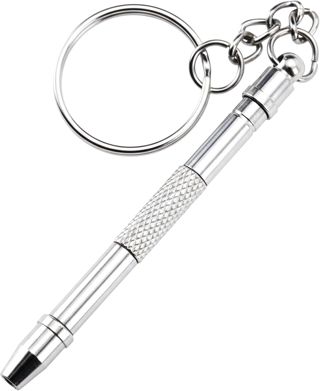 Sports World Vision Silber Edelstahl-Schlüsselanhänger Präzisions-Schraubendreher-Set – 5-in-1 Mini-Kleinschraubendreher-Set für Brillen, Ring Doorbell, Uhren & Schmuckreparatur