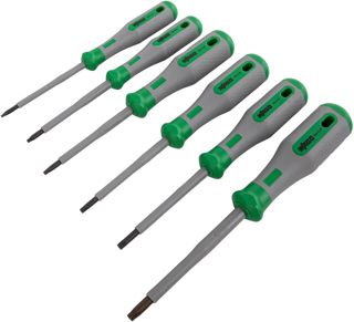 WAGO VDE Schraubendreherset, 1000 V, isolierter zwei Komponentengriff, Set 6-teilig, Torx® (T)