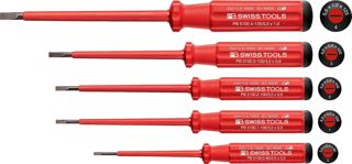 PB Swiss Tools Schlitz VDE Elektriker Schraubenzieher Set, 5538.CBB