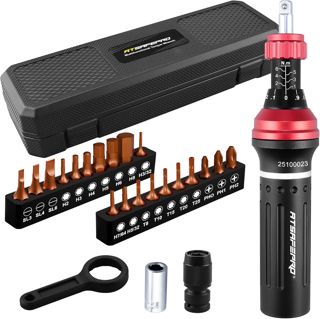 ATsafepro Drehmomentschraubendreher Set 1-6 Nm 1/4 Zoll 25-teilig