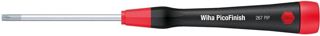 Wiha Feinschraubendreher PicoFinish TORX® (20123) T4 x 40 mm filigraner Präzisionsschraubendreher, Modellbau, Feinmechanik, mit Drehkappe