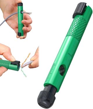 Pen-Style Netzwerkabel Abisolierer SK5 Stahl, für Cat6/Cat7  Grün 120mm