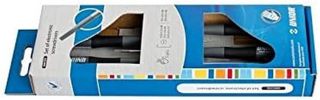 UNIOR 620959 - Juego de 5 destornilladores para electrónica en caja de cartón serie 606CS5E