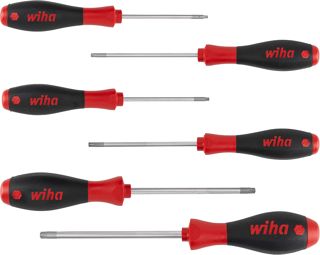 Wiha Schraubendreher Set SoftFinish® (24506) 6 tlg. I Schraubenzieher Satz für Alltag, Handwerk, Industrie I Schraubwerkzeug TORX® mit Loch