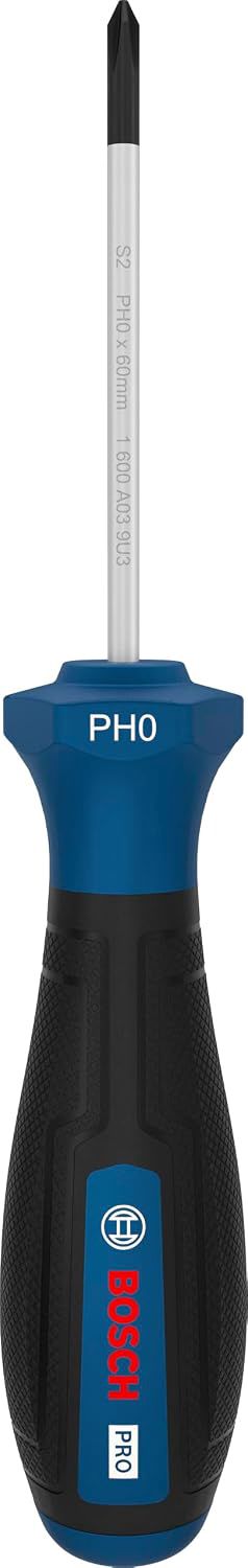 Bosch 1x PRO Schraubendreher PH0 x 60 mm (Länge 147 mm,)