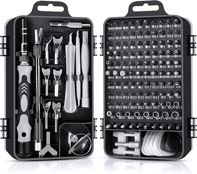 138-in-1 professionelles magnetisches Präzisions schraubendreher-Set, tragbares Screwdriver Set für Uhren, Brillen, iPhone, iPad, Smartphones, PCs, Laptops, Tablets, Elektronik