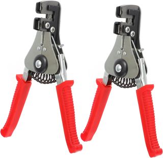 Lurrose 2stücke Kohlenstoffstahl Kabelzange Mit Abisolieren Und Drahtschneidenfunktion Multifunktions-drahtgreifer Für Elektriker Und Hausreparaturen Ergonomischer Griff Für Und