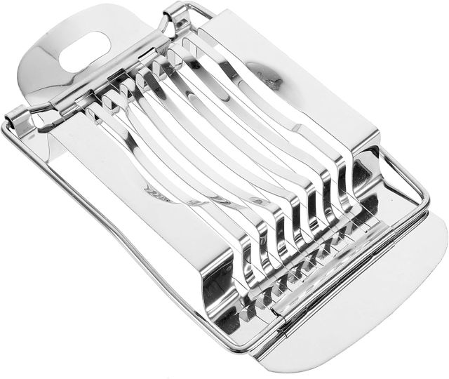 Edelstahl Ei Slicer mit Rutschfestem Griff für Küche und Frühstück