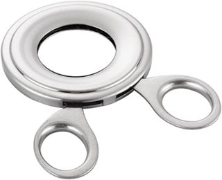 PRETYZOOM 2St Eierschäler gekochter Eierschneider Topper Obst Eieraufsatz rostfreier geteilter Flansch Wachtel eieröffner eier öffner Koch-Tool Eierschalenschneider Rostfreier Stahl Silver