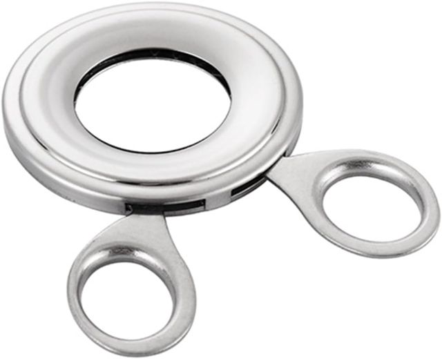 PRETYZOOM 2St Eierschäler gekochter Eierschneider Topper Obst Eieraufsatz rostfreier geteilter Flansch Wachtel eieröffner eier öffner Koch-Tool Eierschalenschneider Rostfreier Stahl Silver