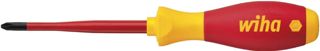 Wiha Schraubendreher SoftFinish® electric slimFix Phillips (35394) PH2 x 100 mm für tiefliegende Schrauben, ergonomischer Griff für kraftvolles Drehen, Allrounder für Elektriker, VDE-geprüft, stückgeprüft
