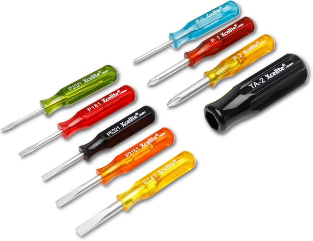 Weller Xcelite PS88N 9-tlg. Mini-Schraubendreher-Set, Zollgrößen