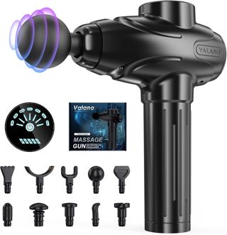 Massagepistole, Massagegeräte Masagegäret Pistole Mit 10 Massageköpfen Massage Gun Percussion Muskel Massagegerät mit 7 Geschwindigkeiten Einstellbar Masagepistoll Massage Pistole (1)