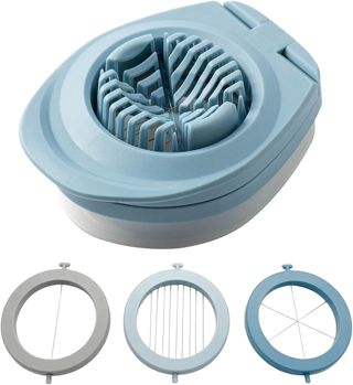 Eierschneider für gekochte Eier, 13 cm, ABS-Edelstahl-Werkzeug, langlebig, verschleißfest, Anti-Extrusion, einfache für gekochte Eier, Küchenzubehör, Geschenk für Lebensmittelliebhaber